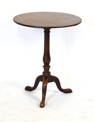 Lot 39 - A George III mahogany tilt-top table, the...