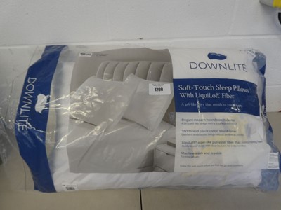 Lot A pair of Downlite soft touch sleep pillows.