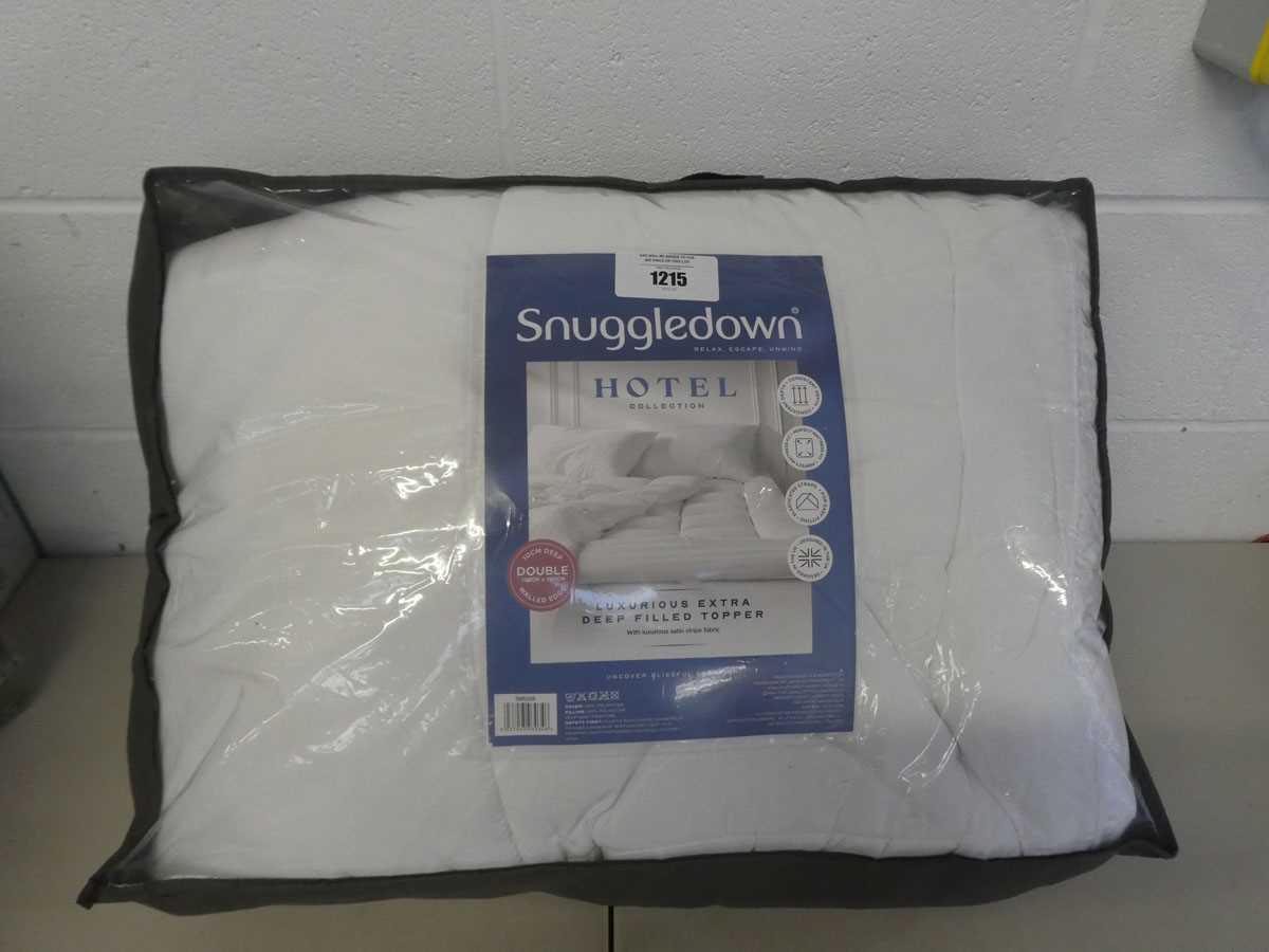 Lot A Snuggledown deep filled mattress topper...