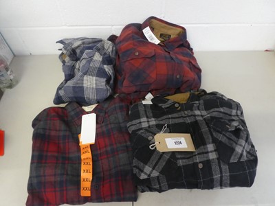 Lot Approx. 6 men's button up shirts and shackets...