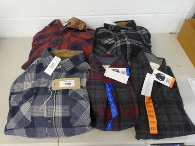 Lot Approx. 8 men's button up shirts and shackets...