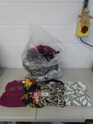 Lot Approx. 20 items of women's pyjam tops and...