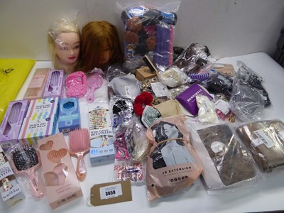 Lot Selection of wigs, hair brushes, detanglers,...