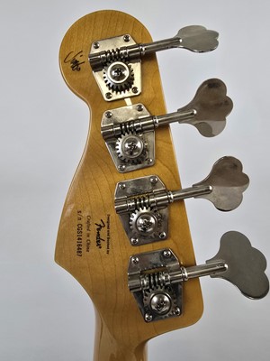 Lot A Chinese metallic blue Fender Squier jazz...