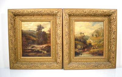Lot 72 - 19th Century School, A fisherman by a river,...