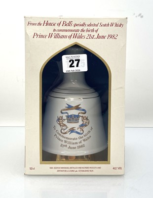 Lot 27 - Bell's Celebration Decanter for Prince William...
