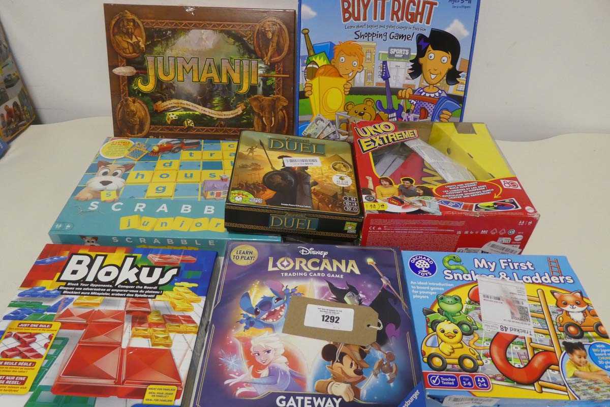 Lot 1292 - Selection of board games incl. Jumanji, Buy It...