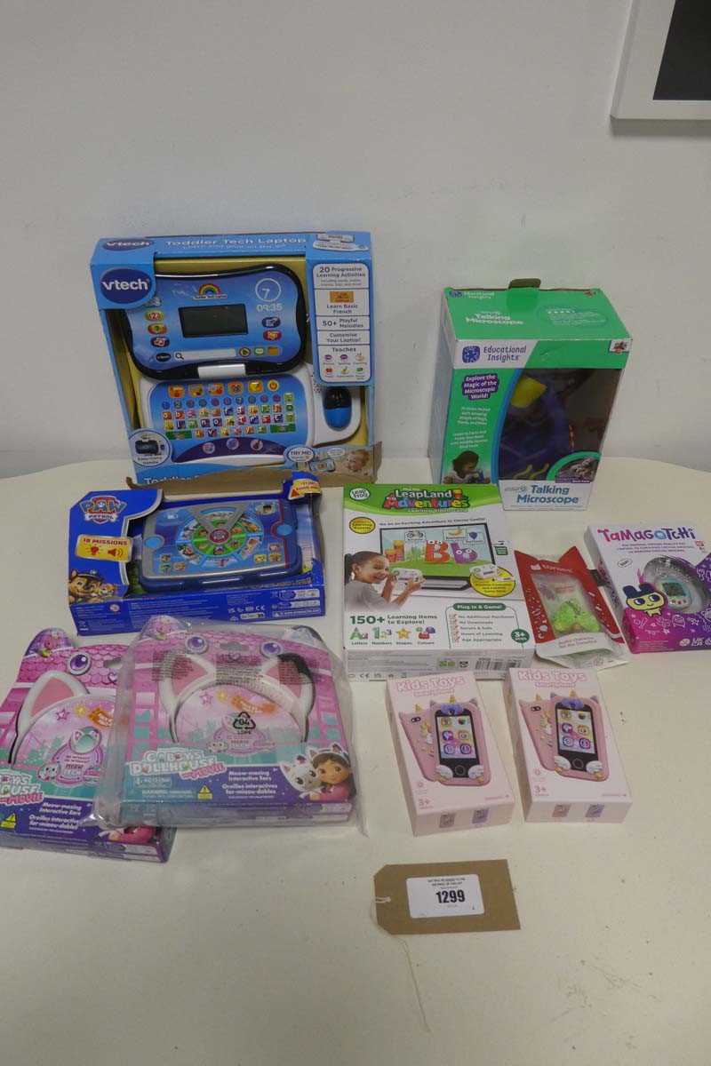 Lot 1299 - Selection of electronic toys incl. Vtech...