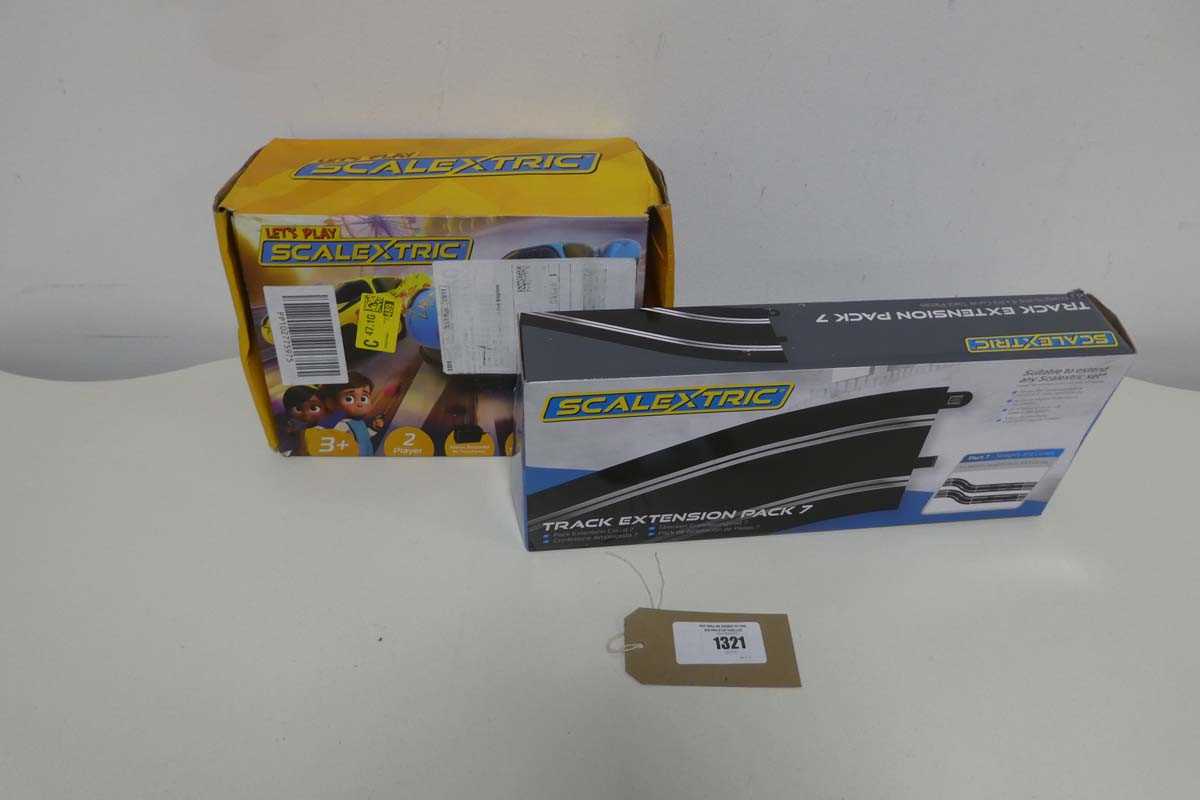 Lot 1321 - Let's Play Scalextric with Scalextric Track...