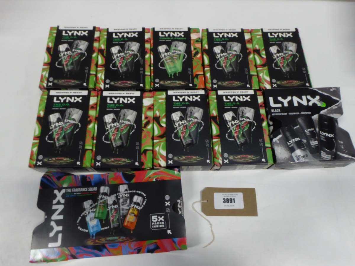 Lot x11 Lynx gift sets