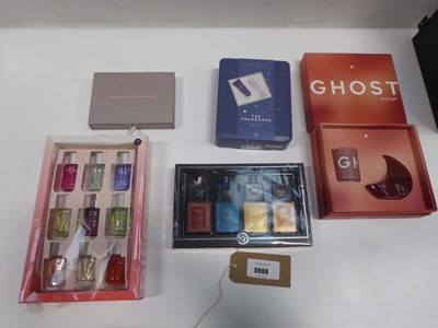 Lot x5 fragrance sets to include Ghost, Versace etc