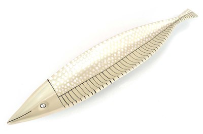 Lot 87 - An Italian dish by Bitossi modelled as a fish,...