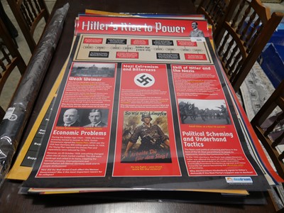 Lot 1579 - Laminated A1 educational posters on themes...