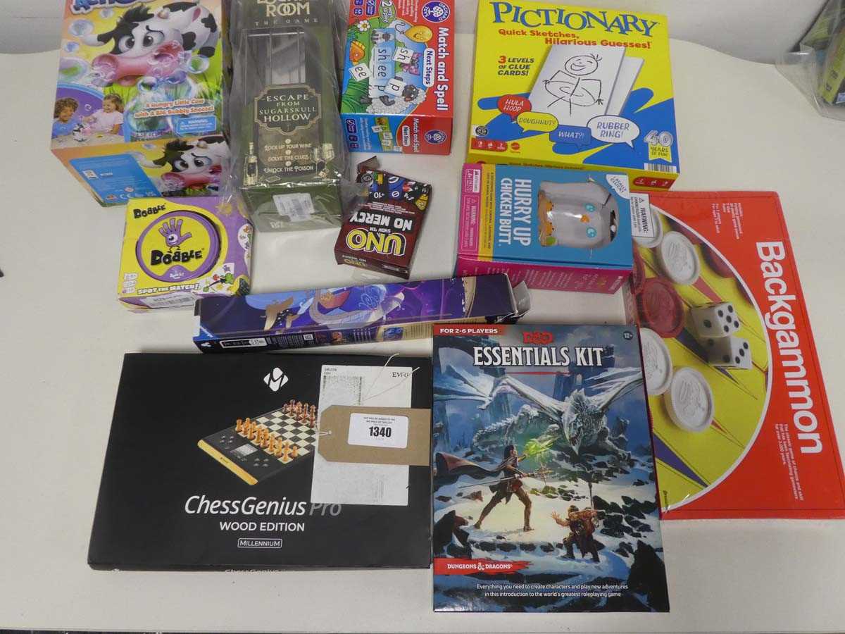 Lot 1340 - Selection of board games incl. Moomoo Achoo,...