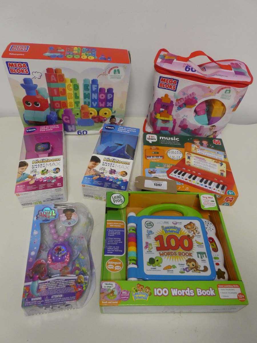 Lot 1347 - Various items incl. Mega Bloks ABC Learning...