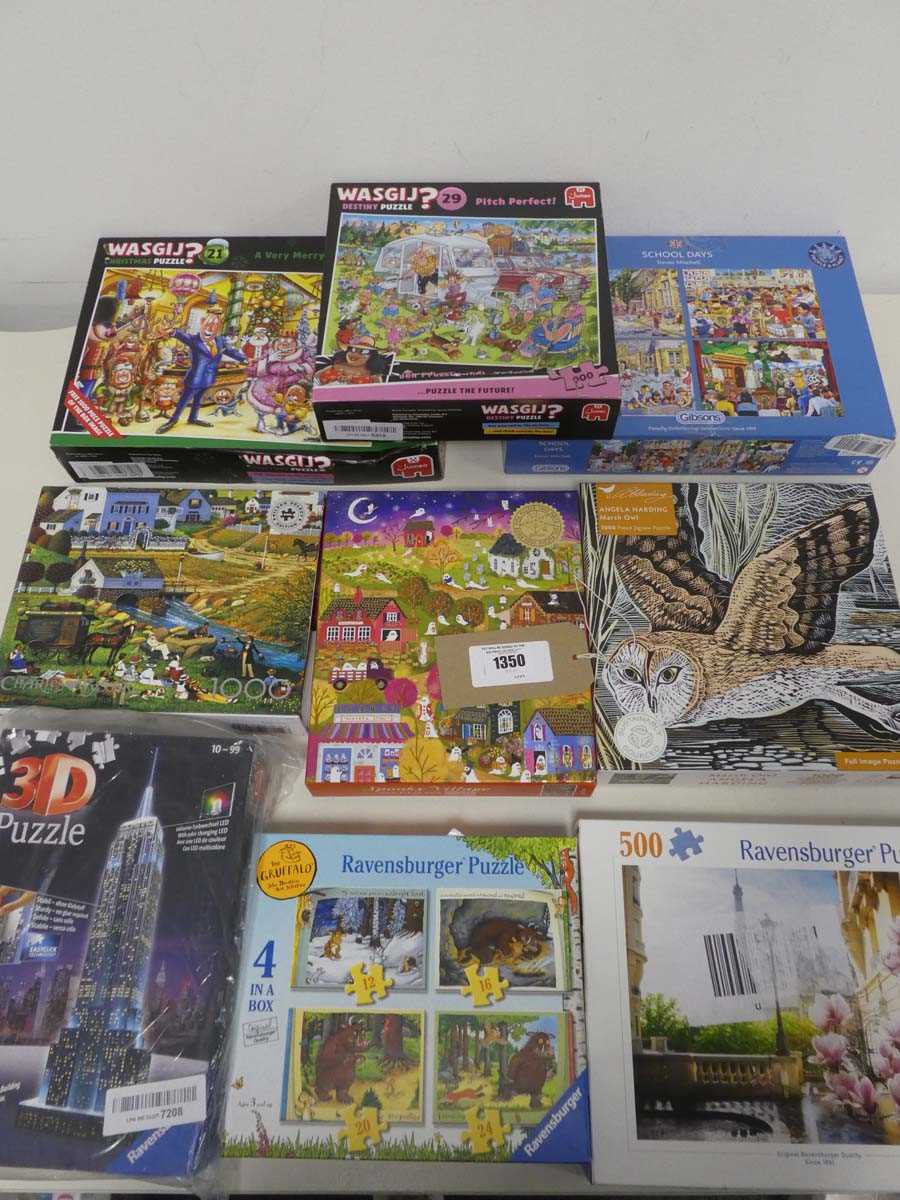 Lot 1350 - Selection of puzzles incl. Wasgij Christmas...