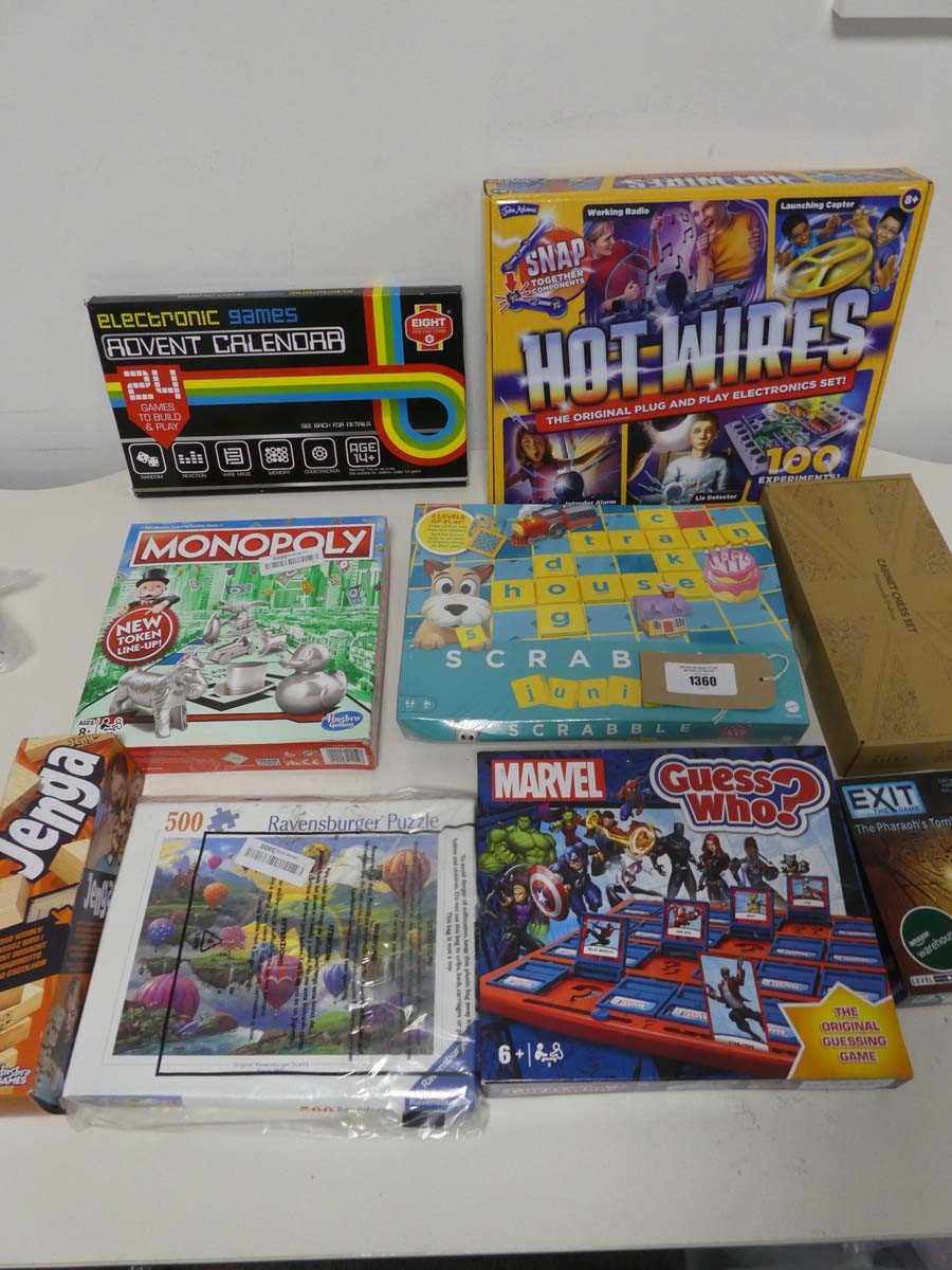 Lot 1360 - Selection of board games incl. electric games...