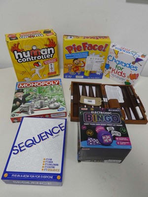 Lot 1362 - Selection of board games incl. leather cased...