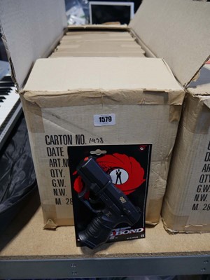 Lot 1579 - Box containing 50 packaged 007 James Bond toy...