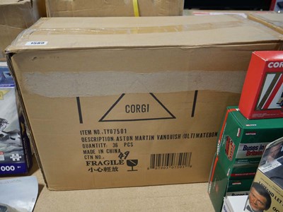 Lot 1589 - Box containing 36 sealed Corgi TY07501 James...