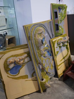 Lot 1600 - 5 various landscapes for model railways