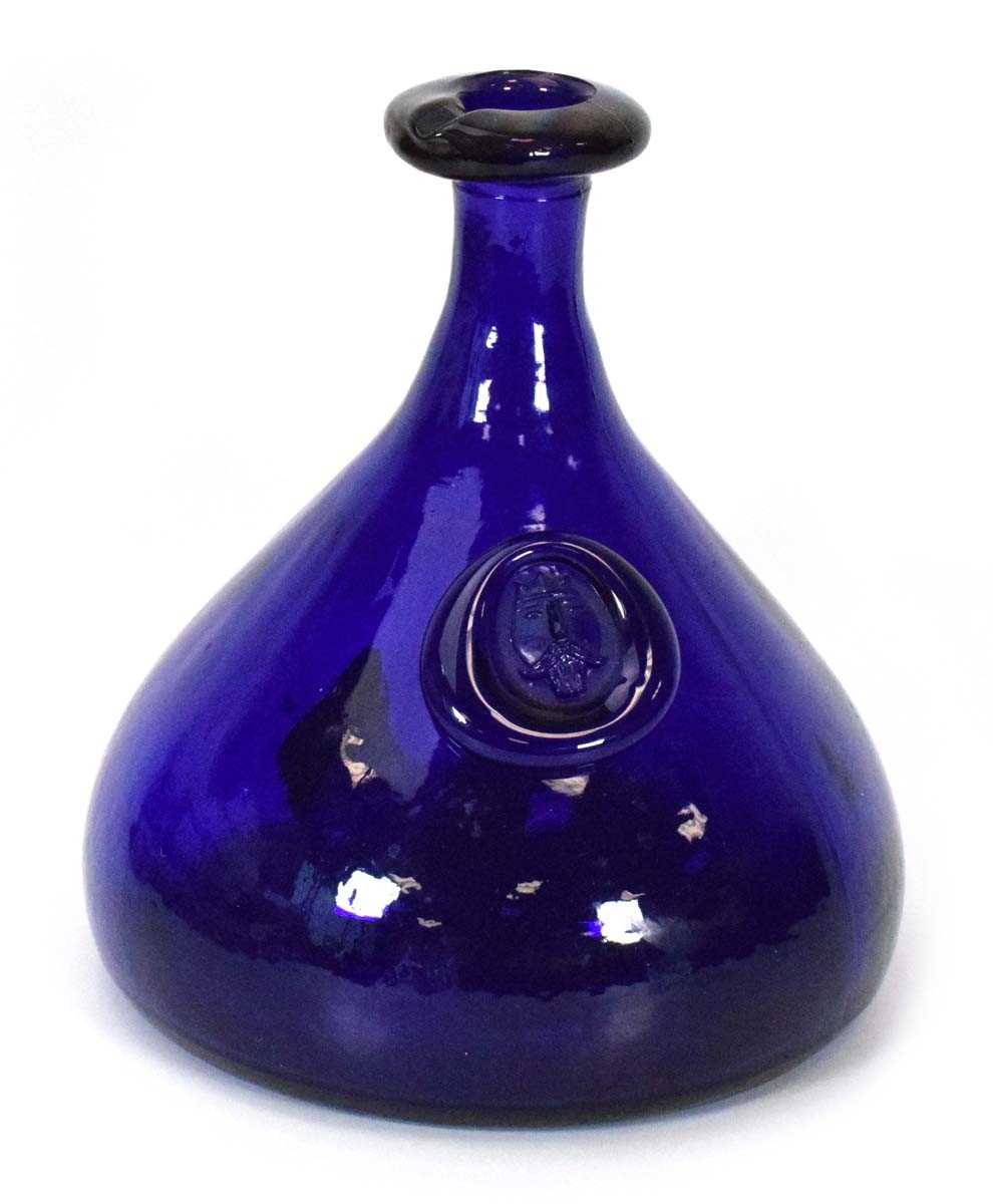 Lot 8 - Ole Winther for Holmegaard, a blue glass...