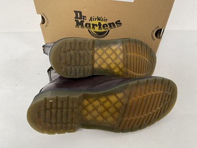 Lot 1310 - Dr Martens Air Wair 1460 boots in burgundy...