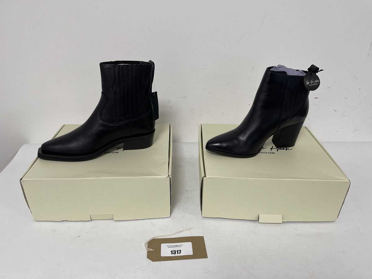 Lot 1317 - 2x Boxed pairs of Off The Hook boots Bromley...