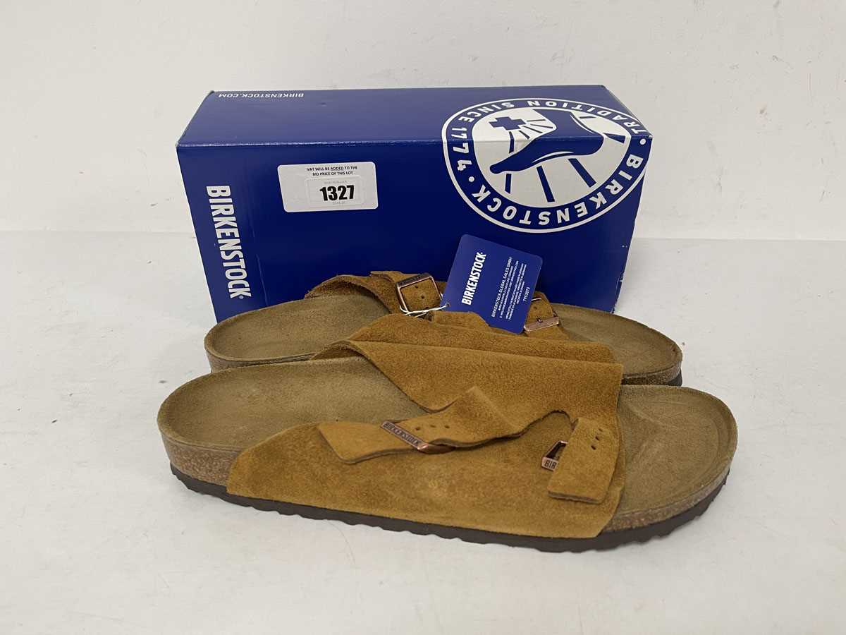 Lot 1327 - Birkenstock zurich BS sandals in mink size...
