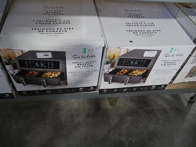 Lot 1744 - 2 Sur la Table single or double basket air fryers