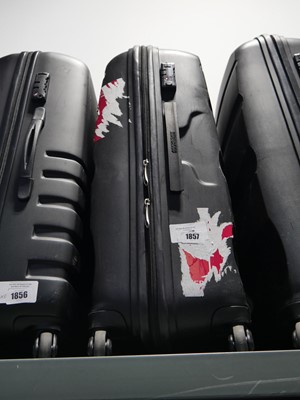 Lot 1857 - American Tourister 3 piece hard shell suitcase...