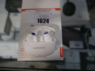 Lot 1624 - Boxed pair of Lenovo wireless stereo earbuds