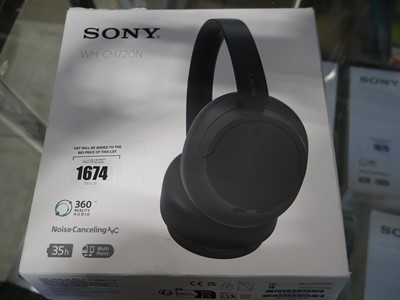 Lot 1674 - Pair of Sony WH-CH720N wireless headphones