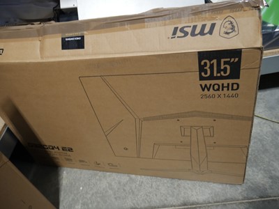 Lot 1651 - MSI G32CQ4 ET Curved gaming monitor, boxed