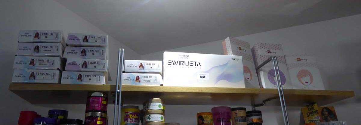 Lot 3351 - Shelf containing approx. 11 Melted Hairline...