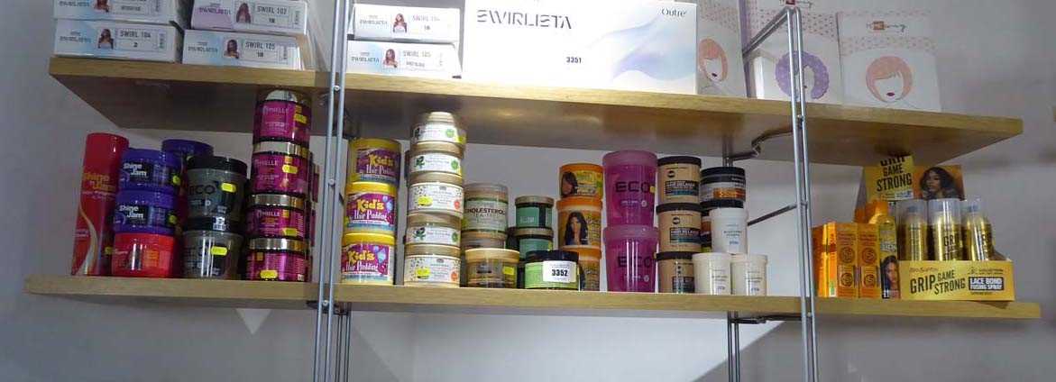 Lot 3352 - Shelf containing wide range of hair products...