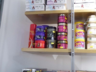 Lot 3352 - Shelf containing wide range of hair products...