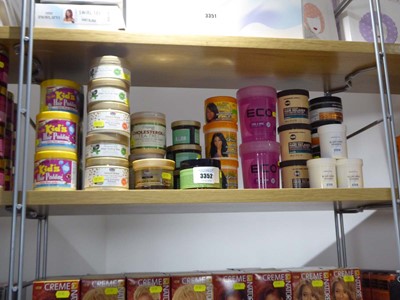 Lot 3352 - Shelf containing wide range of hair products...
