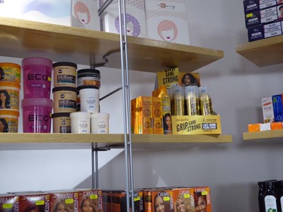 Lot 3352 - Shelf containing wide range of hair products...