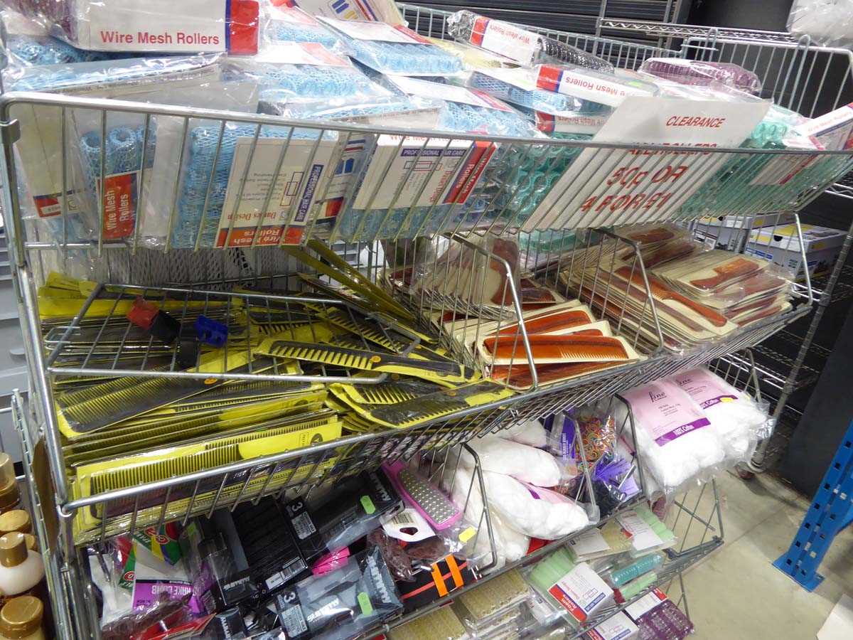 Lot 3363 - Wire basket containing assortment of combs by...