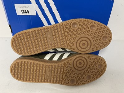 Lot Adidas samba OG trainers in khaki size UK10 -...