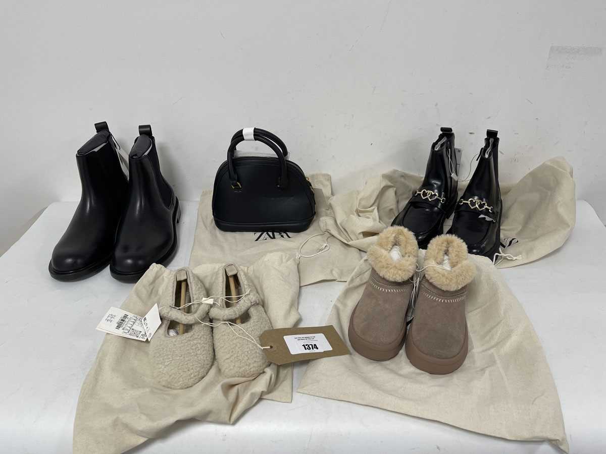 Lot 4x Pairs of Zara shoes in various styles plus...