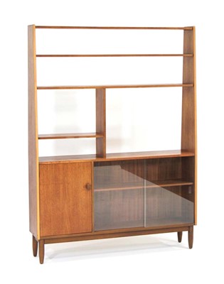 Lot 94 - A 1960/70's teak room divider with two glazed...