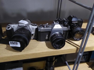 Lot 2322 - Canon Eos 300 camera along with a Pentax Asahi...