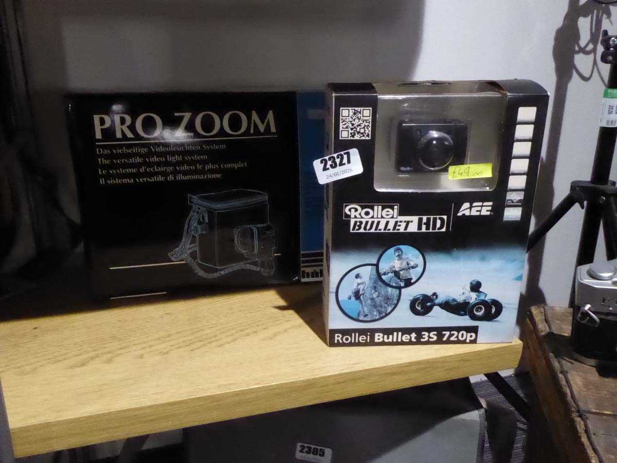 Lot 2327 - Boxed Rollei Bullet HD camera along with a...