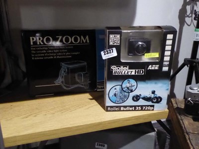 Lot 2327 - Boxed Rollei Bullet HD camera along with a...