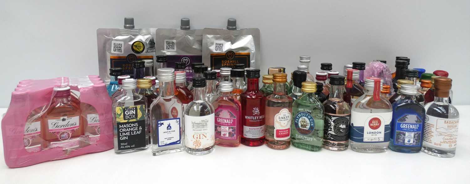 Lot 38 - Approx. 70 various Gin miniatures, including...