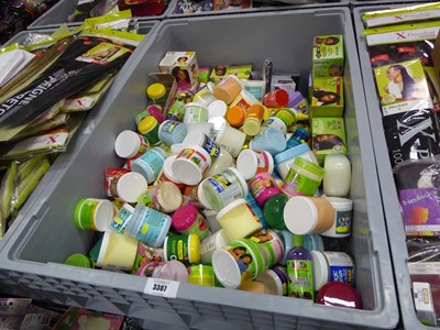 Lot 3387 - Plastic pallet box containing a wide range of...