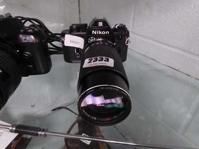 Lot 2333 - Two Nikon cameras- a F601 and an EMM90 with a...