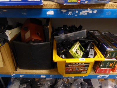 Lot 2490 - Box containing various lenses etc